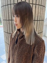 ダブ アオヤマ(DaB AOYAMA)&nbsp;【ハイライト履歴】切れ毛ありベースからデザインカラー