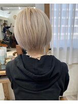 ラゴム 池袋(LAGOM)&nbsp;切りっぱなしボブ/美髪/ピンクブラウン[池袋/髪質改善]