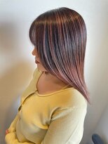 ヘアーラニッシュ 柏の葉キャンパス店(hair Lanish)&nbsp;ピンクベージュ/バレイヤージュカラー/白髪ぼかし20代30代40代
