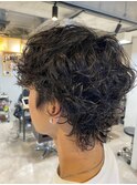 メンズパーマウルフ