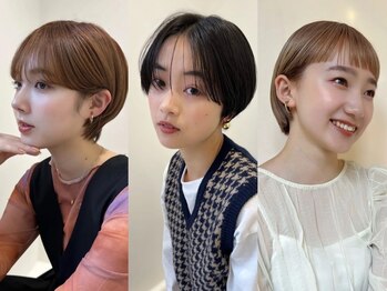 ラボヌールヘアーレーヴ 池袋店(La Bonheur hair reve)の写真/カットで小顔魅せに!ごまかしが利かないショートだからこそ磨き上げた技術が光る☆