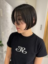 ムーン バイ ケンジ(moon by KENJE)&nbsp;小顔似合わせカットナチュラルショートボブ前下がりショート