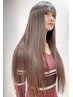 カット+艶髪成分配合ストレート+極潤ミルボントリートメント￥27500→￥24750