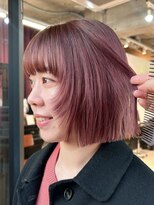 シスタ(SISTA)&nbsp;ピンクベージュ／フェイスレイヤー切りっぱなしボブ【自由が丘】