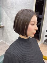 リミットバイアフィナー 大宮店(limit by Afinar)&nbsp;ボブ/前下がりボブ/切りっぱなしボブ／ダークグレー