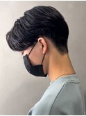 センターパートニュアンスパーマ韓国カルマパーマコンマヘア