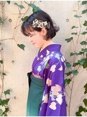 袴着付け、ヘアアレンジ