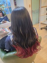 シャイン(SHINE) グラデーションカラー×ピンクレッド