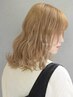 OPEN記念☆カット＋ダブルカラー(ブリーチ＋カラー) ￥10400(講師指名￥12500)