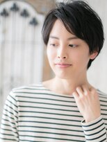 モッズヘア メン 新所沢店(mod's hair men)&nbsp;アッシュブラック社会人斜めバングメンズカットc新所沢