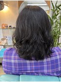 大人可愛いゆるふわパーマ
