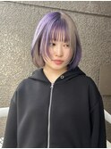 ハイトーンデザインカラーセクションカラーラベンダーミルクティ