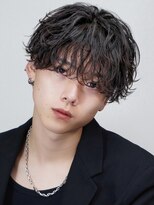 ゴールド 京都 三条(GOALD)&nbsp;シャドウパーマブルーブラックフェザーパーマサーフカール