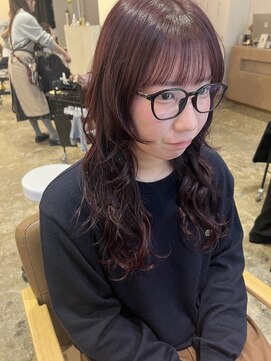 ユッカ 梅田(YUCCA) 【 YUCCA 】大人可愛い20代30代40代ロング/チェリーレッド