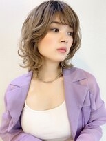 シエルバイアフロート(ciel by afloat)&nbsp;【山田】ハイレイヤーハイトーンウルフ無造作パーマ
