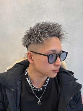 ルースト 西院店(ROOST) MEN’S HAIR/パイルツイスト/ホワイトハイライト