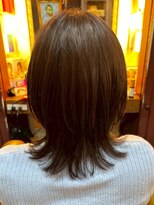 アンティカザサロン(antiqua THE SALON) ウルフカット 顔周りカット ブラウンベージュ 透明感カラー 20代
