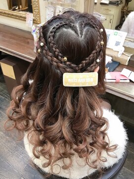 セットサロンエース(Set salon Ace) 【ハート☆編み込みハーフアップ】