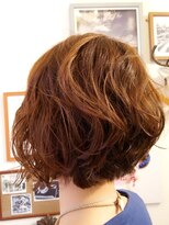 くりあ ヘアメイク Front-downward bob perm ...