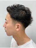 大人クール☆無造作パーママッシュショートスタイル