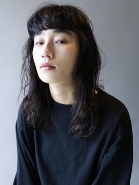 フリップビーアヴェダ(FLIP B AVEDA) 【本八幡FLIP B AVEDA】黒髪パーマミディ