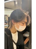 ウルフ × インナー ホワイトベージュ