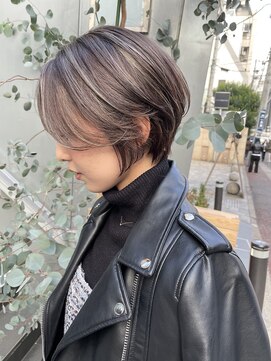 ヌード(NUDE) NUDE 10代20代30代うる艶髪 大人ショートボブ 前髪なしショート