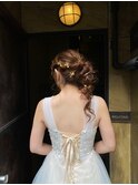 結婚式前撮りヘアセット