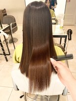 ネオリーブギンザ 銀座店(Neolive GINZA)&nbsp;斜めバング/グレージュカラー/シルキーベージュ/縮毛矯正