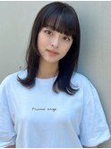 重め前髪×外はねウルフレイヤーカット　PRIMA ange 中目黒