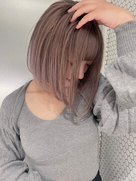 サイン 渋谷(SIGN) レイヤーカットインナーカラーイヤリングカラ一色落ち綺麗表参道