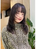 レイヤーカットダブルカラーインナーカラーケアブリーチ