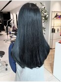 艶々ストレートロングレイヤーカットトリートメント前髪カット