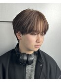 シースルーマッシュ アッシュブラック レッドカラー 韓国 新宿