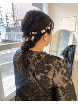 クリアーオブヘアー 池下店(clear OF HAIR)&nbsp;結婚式お呼ばれヘアセット×編み下ろしスタイル