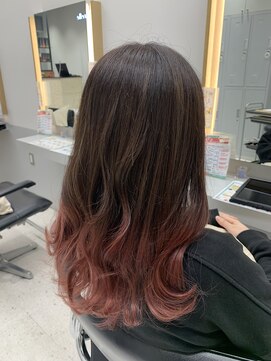 フィゼル 南堀江店(fizelle) グラデーションカラー☆ピンク