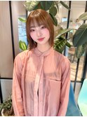 ◎重く見えないベージュ外ハネボブ