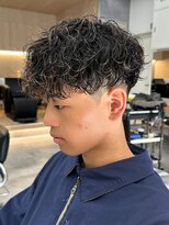 エルマーク 枚方(L-MARK)&nbsp;スペインカールスパイラルパーマツイストパーマフェード短髪