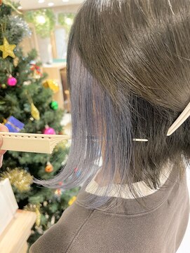 ジールサロン 阿見店(ZEAL SALON) インナーカラー♪パールブルー