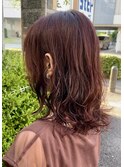 コテ巻きパーマスタイル