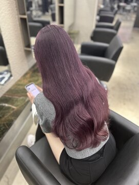 ペレ 栄店(PELE) デザインカラー/レイヤーカット/ウェットヘア/オリーブベージュ