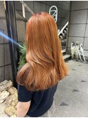 【廣田未来】1ブリーチでくすみオレンジ