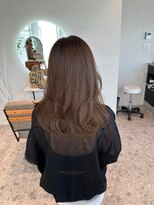 モアナ バイ ラナ 甚目寺店(MoanA BY LANA)&nbsp;デザインカラー/レイヤーカット/ウェットヘア/オリーブベージュ