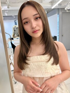 エジョン 三鷹店(Aejon) レイヤーロング/ヘルシースタイル/韓国ヘア/ベビーピンク/吉祥寺