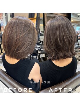 トルネード(TORNADO) 海外セレブ風レイヤー外ハネボブ　n1.16