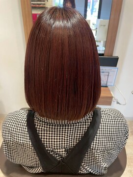 クララ カシハラ(CLALA Kashihara) 髪質改善/ブラウンレッド/ミディアムヘア