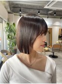 【ADORE横浜】切りっぱなしボブ×グレージュ