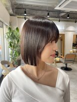アドア 横浜(ADORE)&nbsp;【ADORE横浜】切りっぱなしボブ×グレージュ