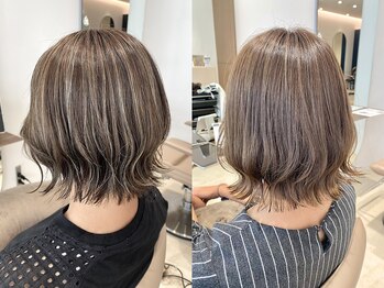 ビオラバイフーガ 綱島(Viola by FUGA)の写真/上品な色味・質感が大好評◎白髪を活かしておしゃれに大人可愛いスタイルへ［白髪染め/白髪ぼかし］ 