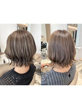 上品な色味・質感が大好評◎白髪を活かしておしゃれに大人可愛いスタイルへ［白髪染め/白髪ぼかし］ 